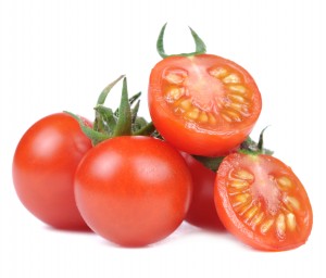 Red Tomatoes Isolated on White Background
