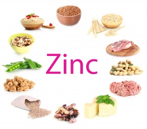 Collage of products containing zinc