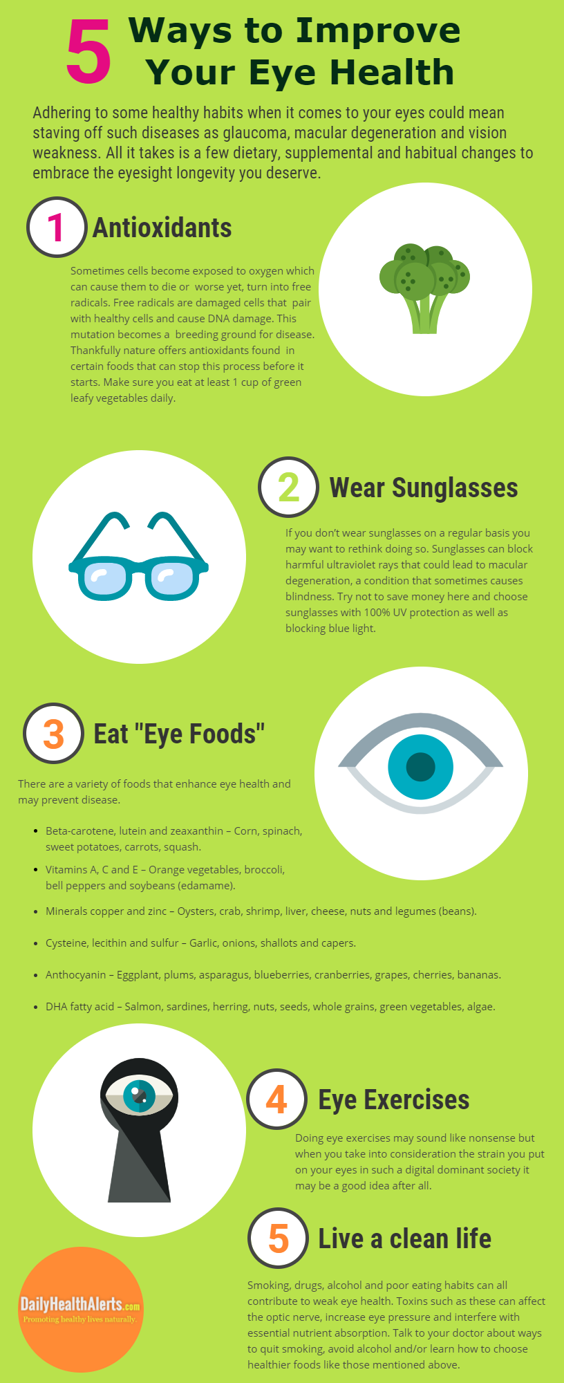 5 Ways to Improve Your Eye Health | Daily Health Alerts