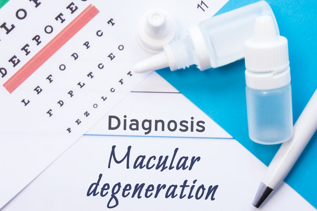 Ophthalmology Diagnosis Macular Degeneration. Snellen (eye) Chart, Two ...